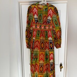 Vintage Donald brooks boho maxi dress